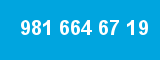 981 664 67 19 981 664 67 19